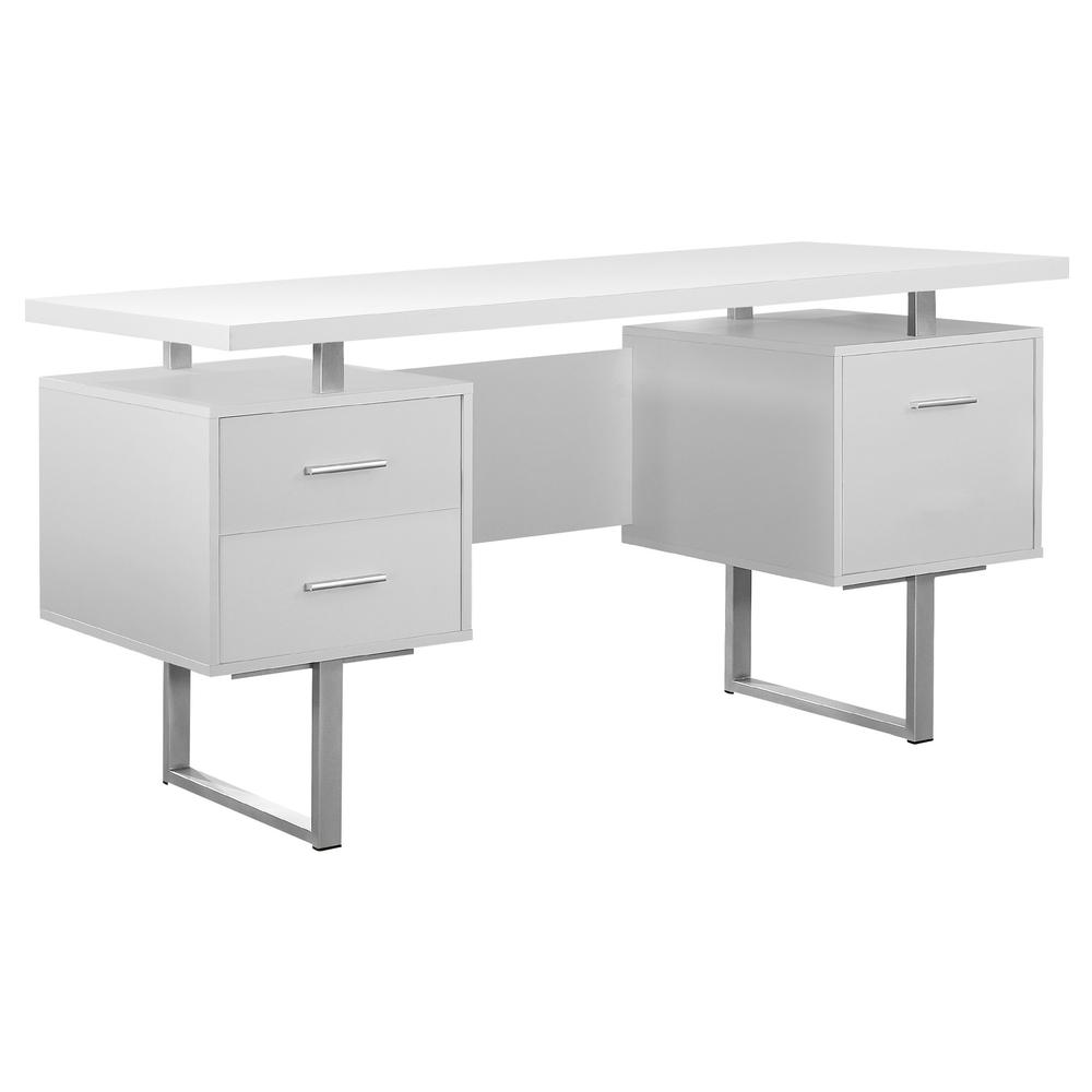 Alayna - Computer Desk Home Office Laptop Left Right Set-up Storage Drawers