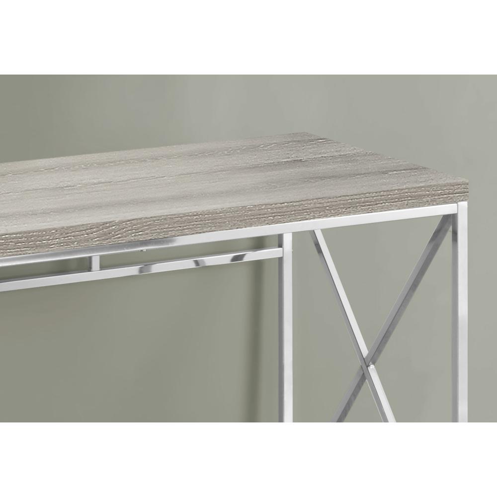 Mya - Computer Desk Home Office Laptop Work Brown Laminate Chrome Metal