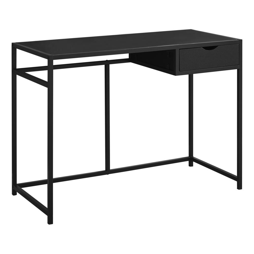 Idina - Computer Desk Home Office Laptop Storage Drawer 42"L Work Black