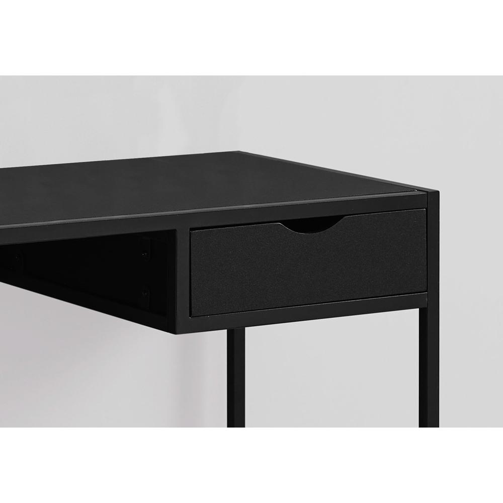 Idina - Computer Desk Home Office Laptop Storage Drawer 42"L Work Black