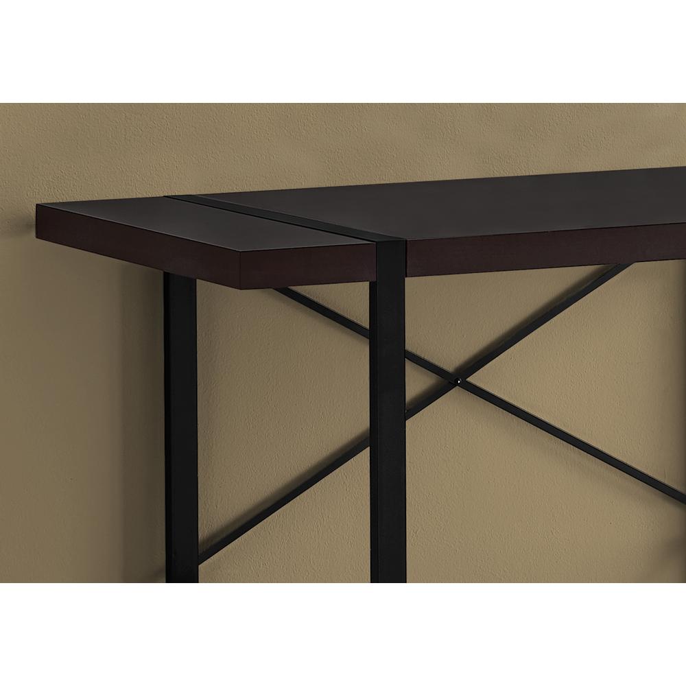 Darrin - Computer Desk Home Office Laptop 48"L Work Brown Laminate Black