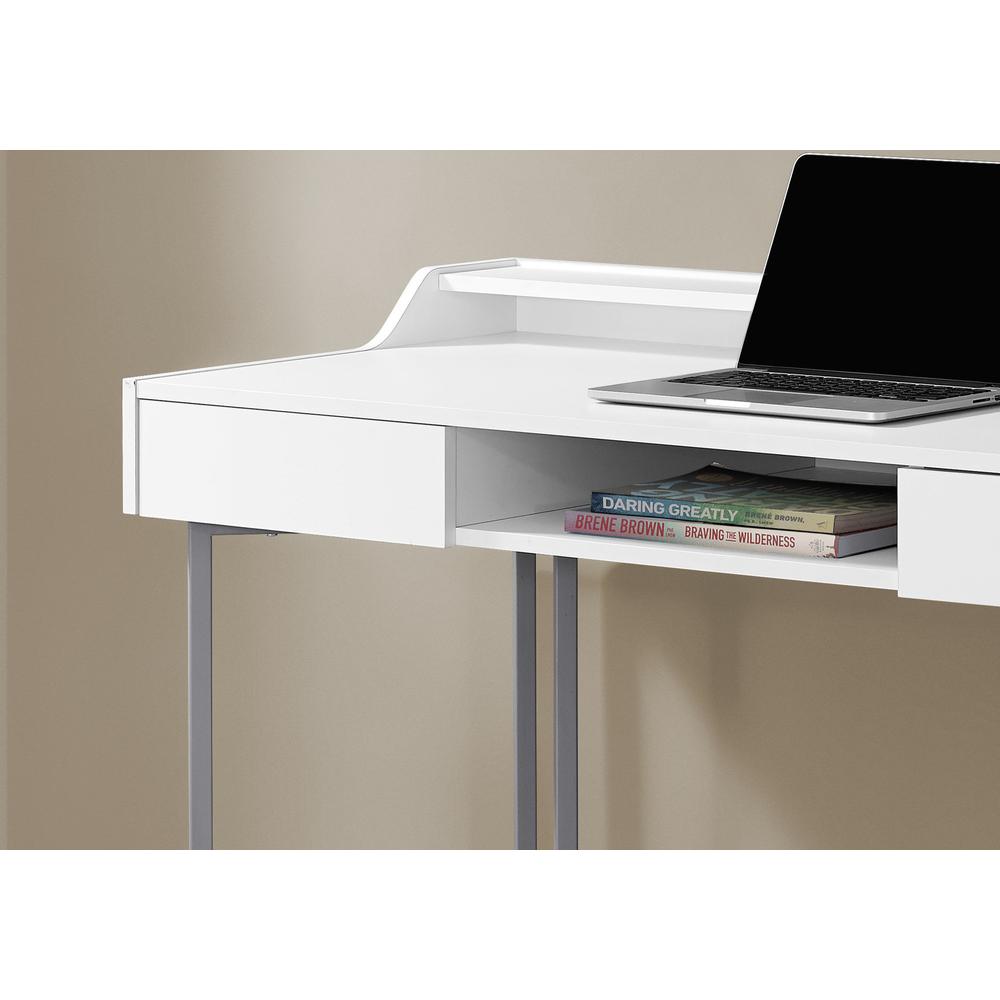 Calida - Computer Desk Home Office Laptop Storage Drawers 48"L Work White