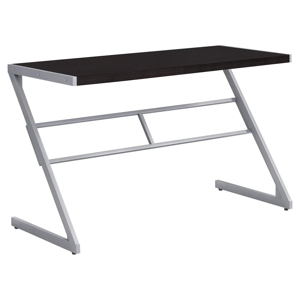 Henson - Computer Desk Home Office Laptop 48"L Work Brown Laminate Grey