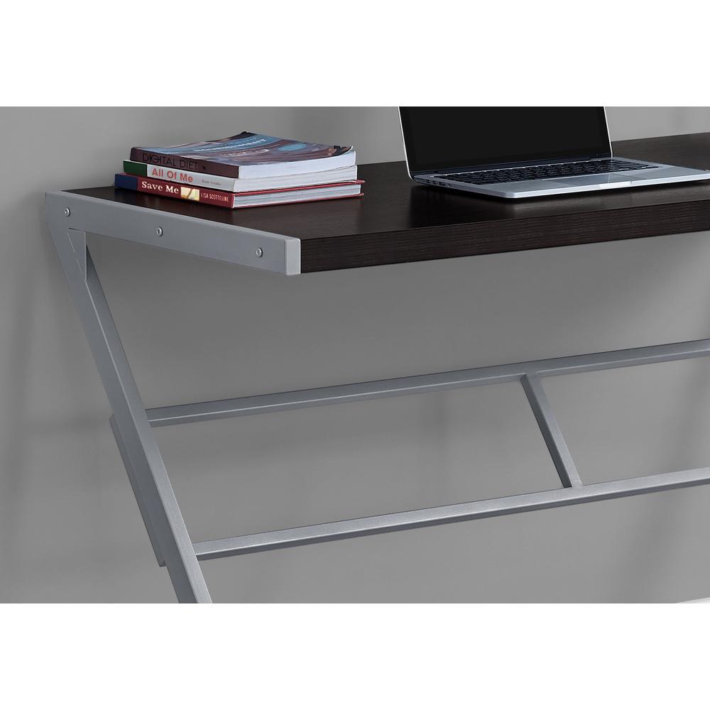 Henson - Computer Desk Home Office Laptop 48"L Work Brown Laminate Grey