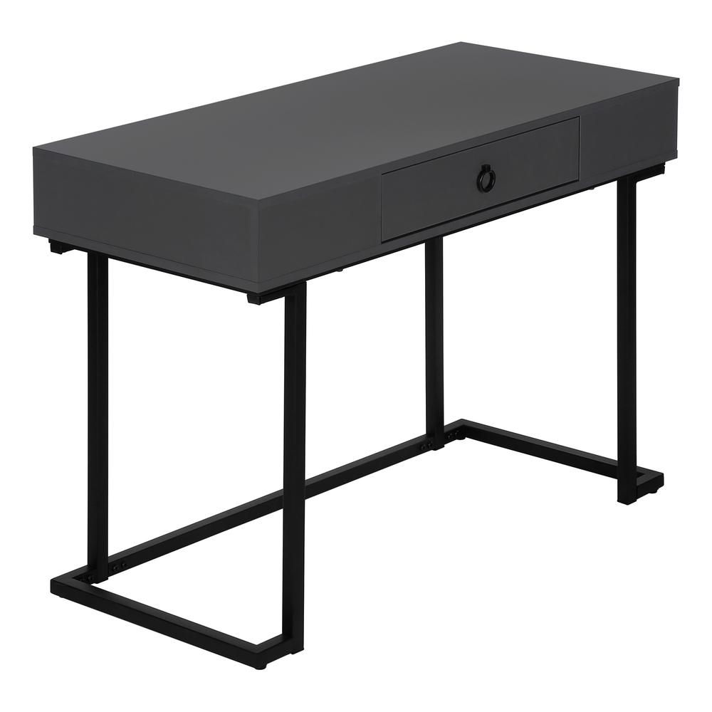 Roldan - Computer Desk Home Office Laptop Storage Drawers 42"L Work Grey