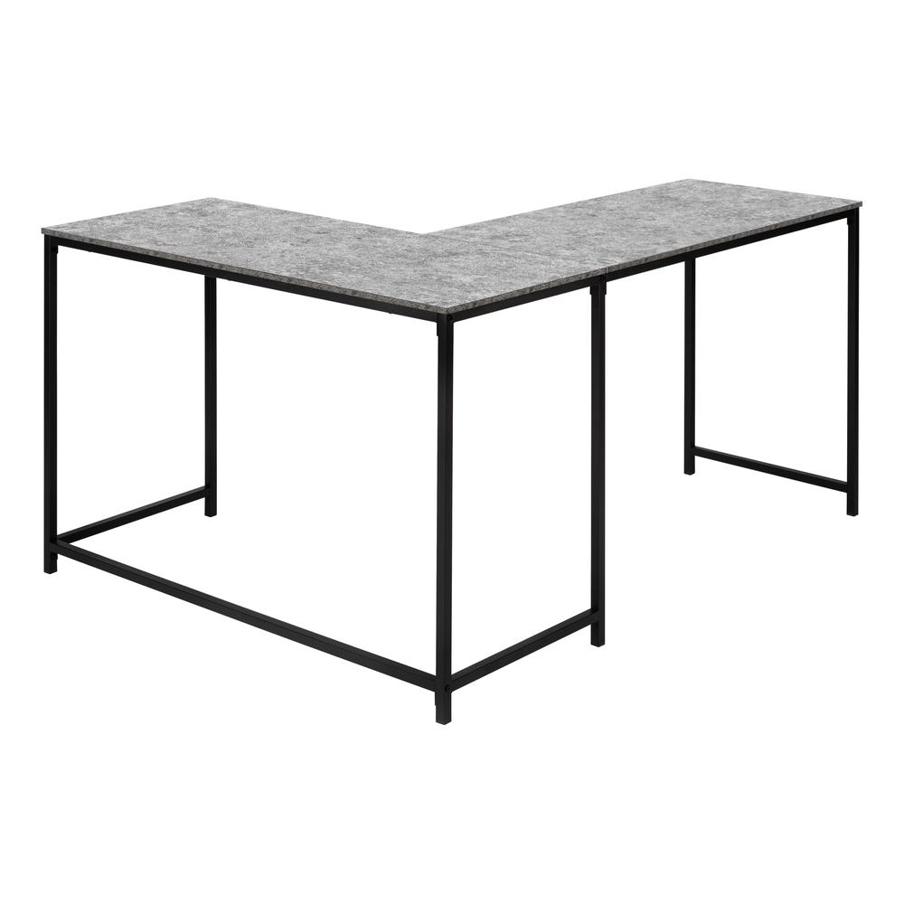 Reba - Computer Desk Home Office Corner 58"L L Shape Work Laptop