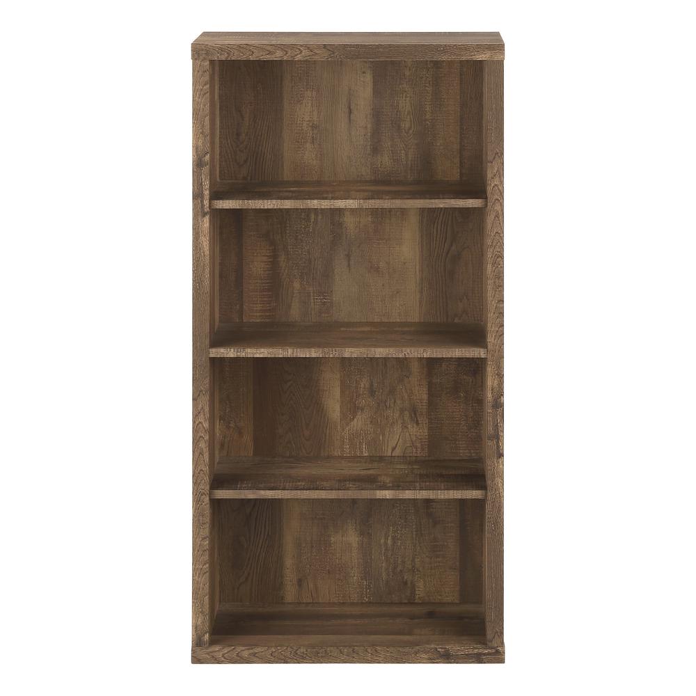 Hazel - Bookshelf Bookcase Etagere 5 Tier 48"H Office Bedroom Brown Laminate