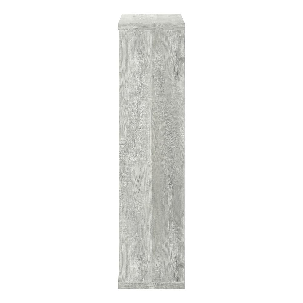 Kamal - Bookshelf Bookcase Etagere 5 Tier 48"H Office Bedroom Grey Laminate