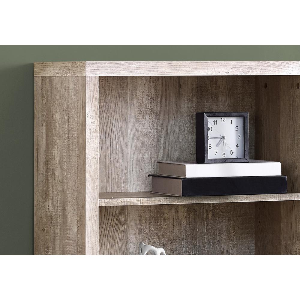 Kassa - Bookshelf Bookcase Etagere 5 Tier 48"H Office Bedroom Beige Laminate