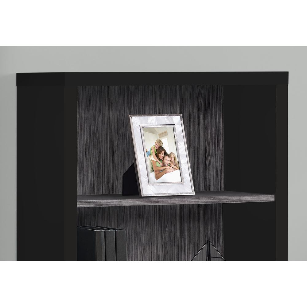Ewan - Bookshelf Bookcase Etagere 5 Tier 48"H Office Bedroom Black And