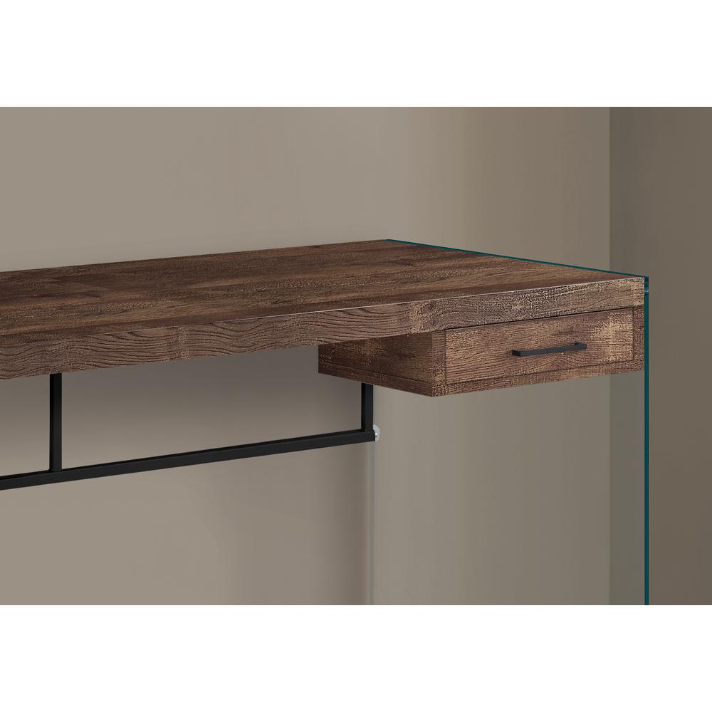 Keagan - Computer Desk Home Office Laptop Storage Drawers 48"L Work Brown