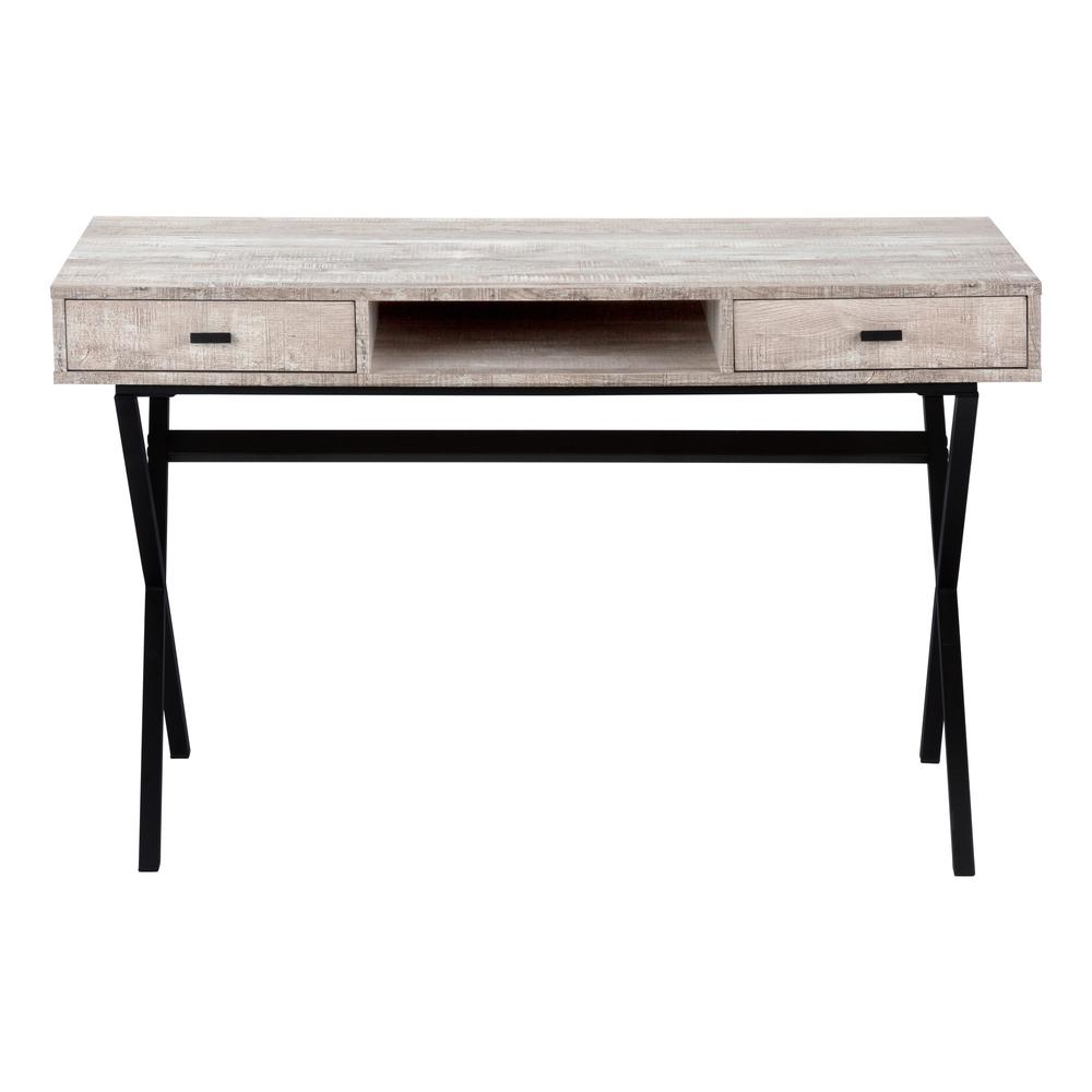 Kuro - Computer Desk Home Office Laptop Storage Drawers 48"L Work Beige