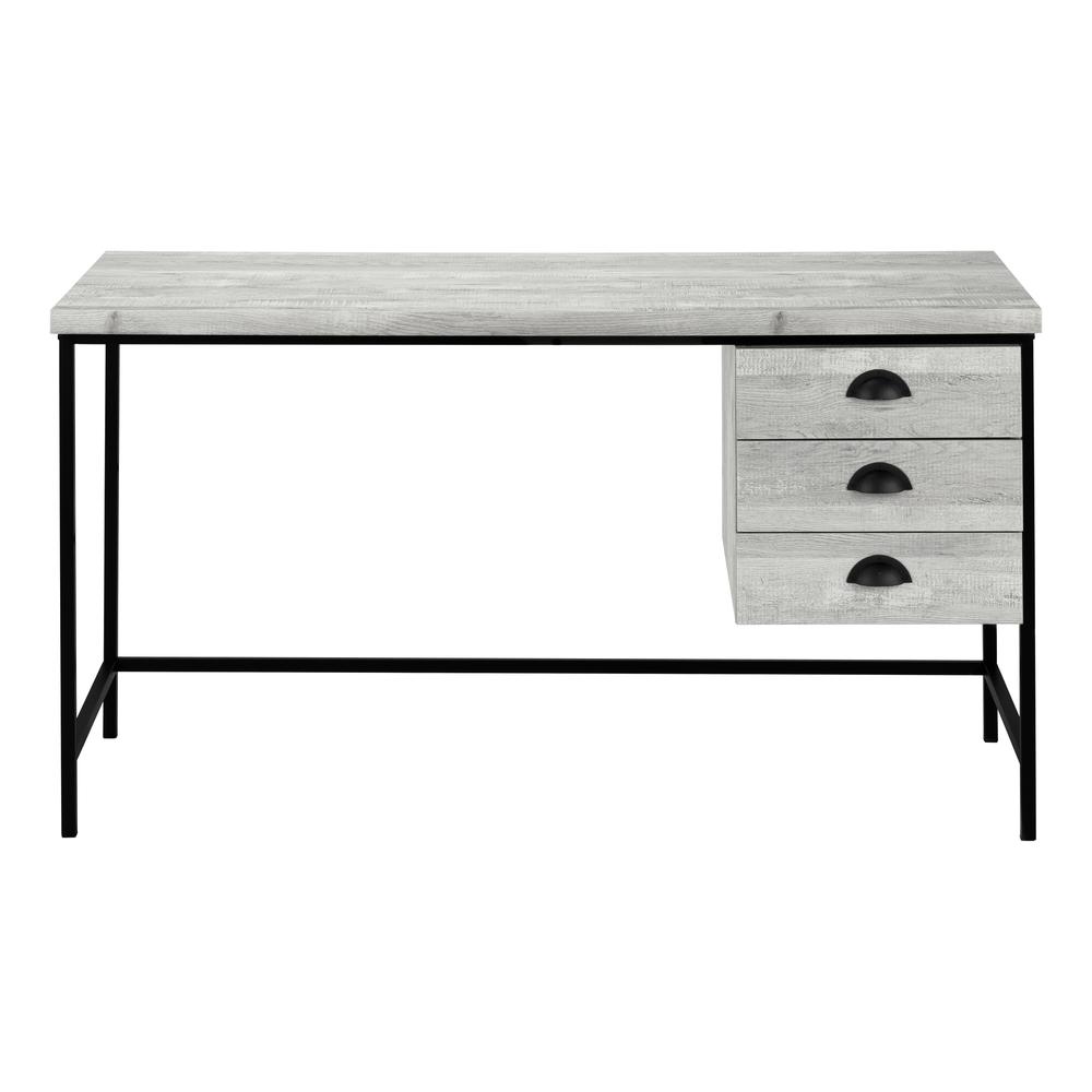 Jiro - Computer Desk Home Office Laptop Storage Drawers 55"L Work Grey