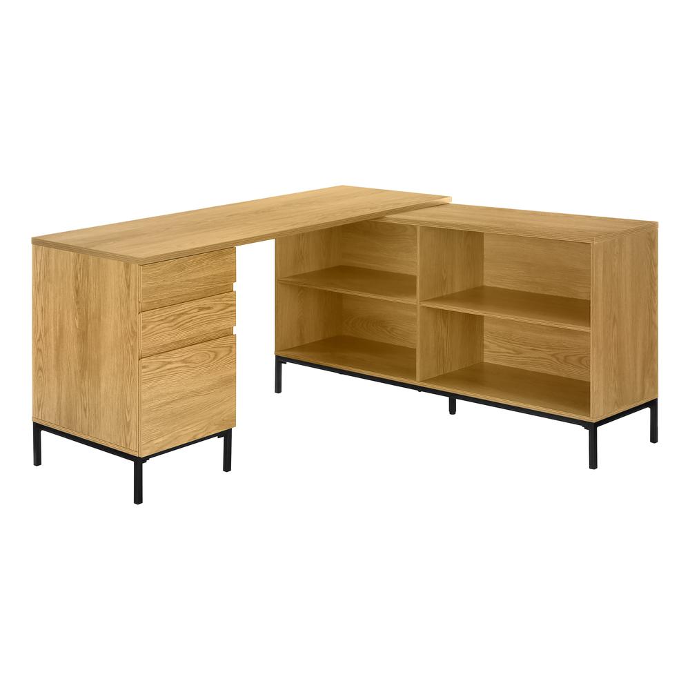 Finsbury - Computer Desk Home Office Corner Storage Drawers 60"L L Shape