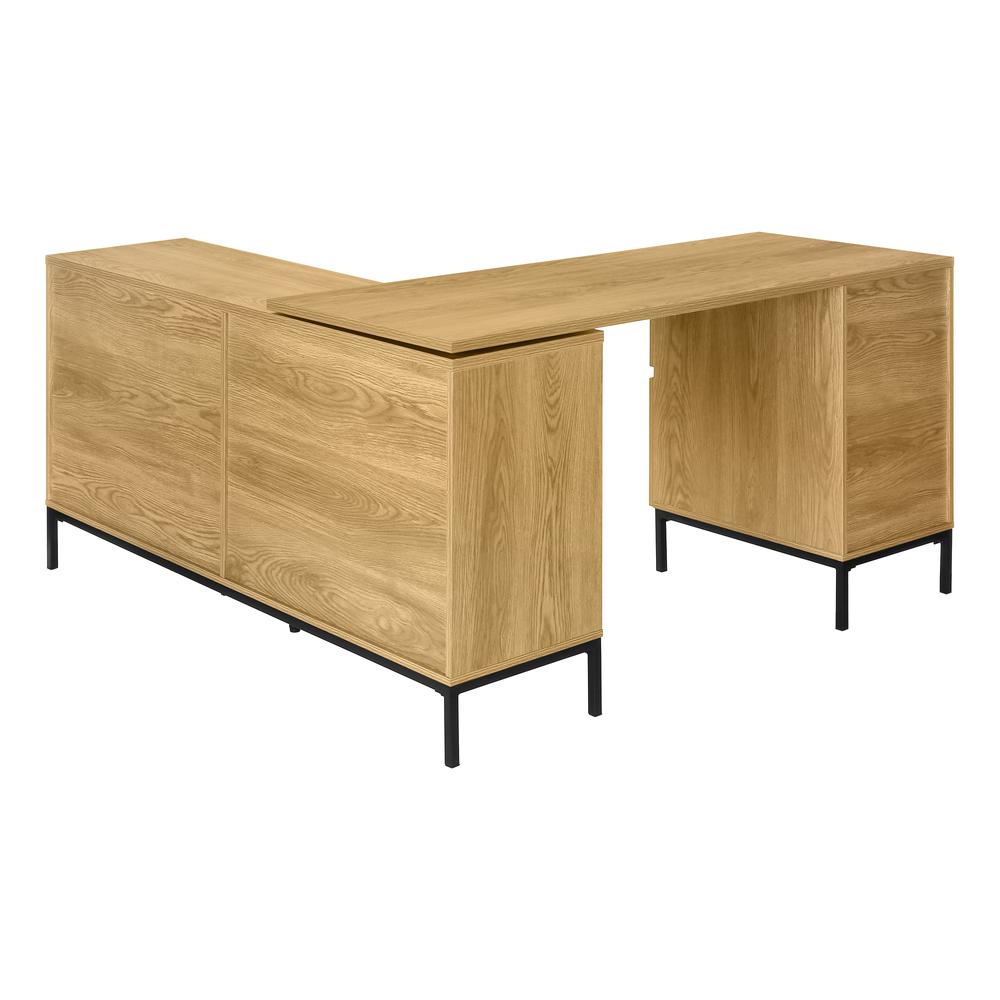 Finsbury - Computer Desk Home Office Corner Storage Drawers 60"L L Shape