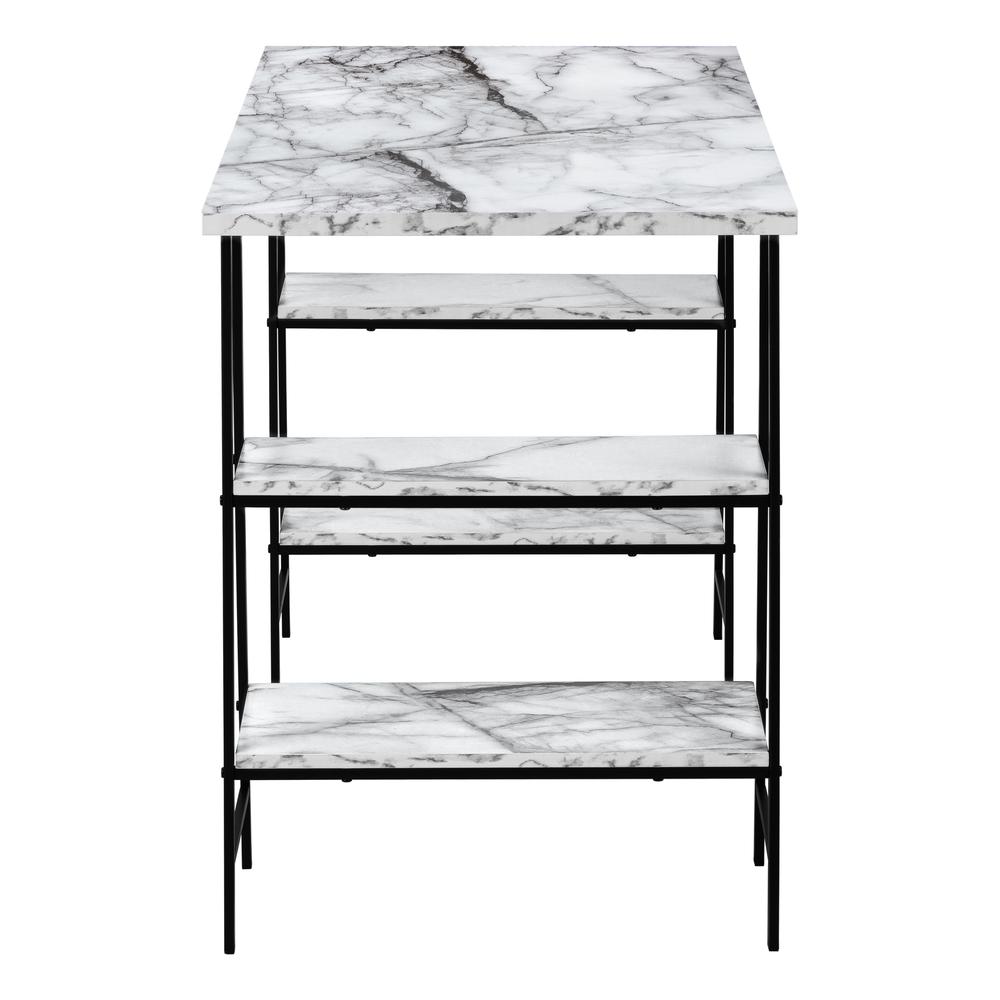 Kelson - Computer Desk Home Office Laptop Storage Shelves 48"L Work White