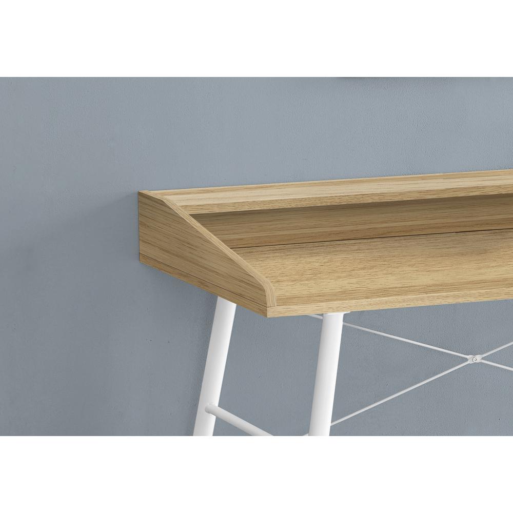 Ohara - Computer Desk Home Office Laptop Storage Shelves 48"L Work Natural