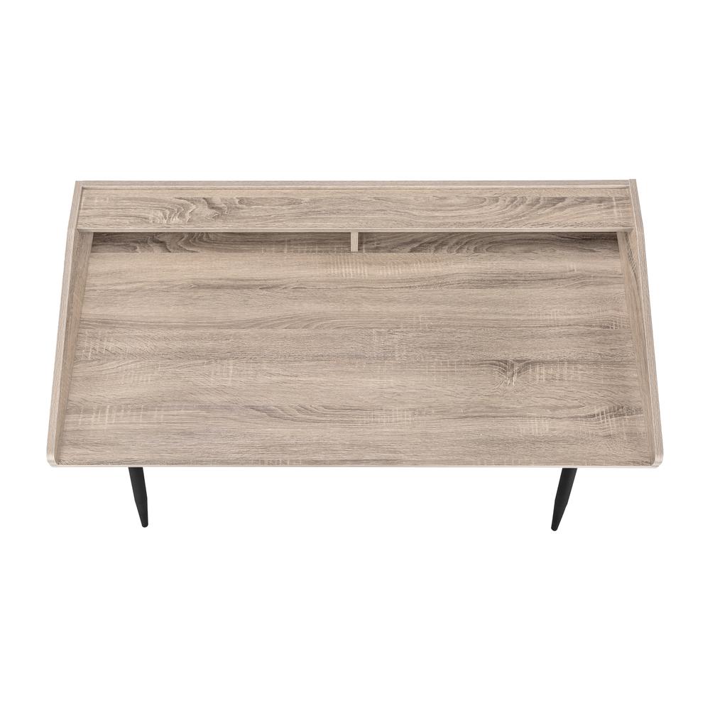 Alida - Computer Desk Home Office Laptop Storage Shelves 48"L Work Brown