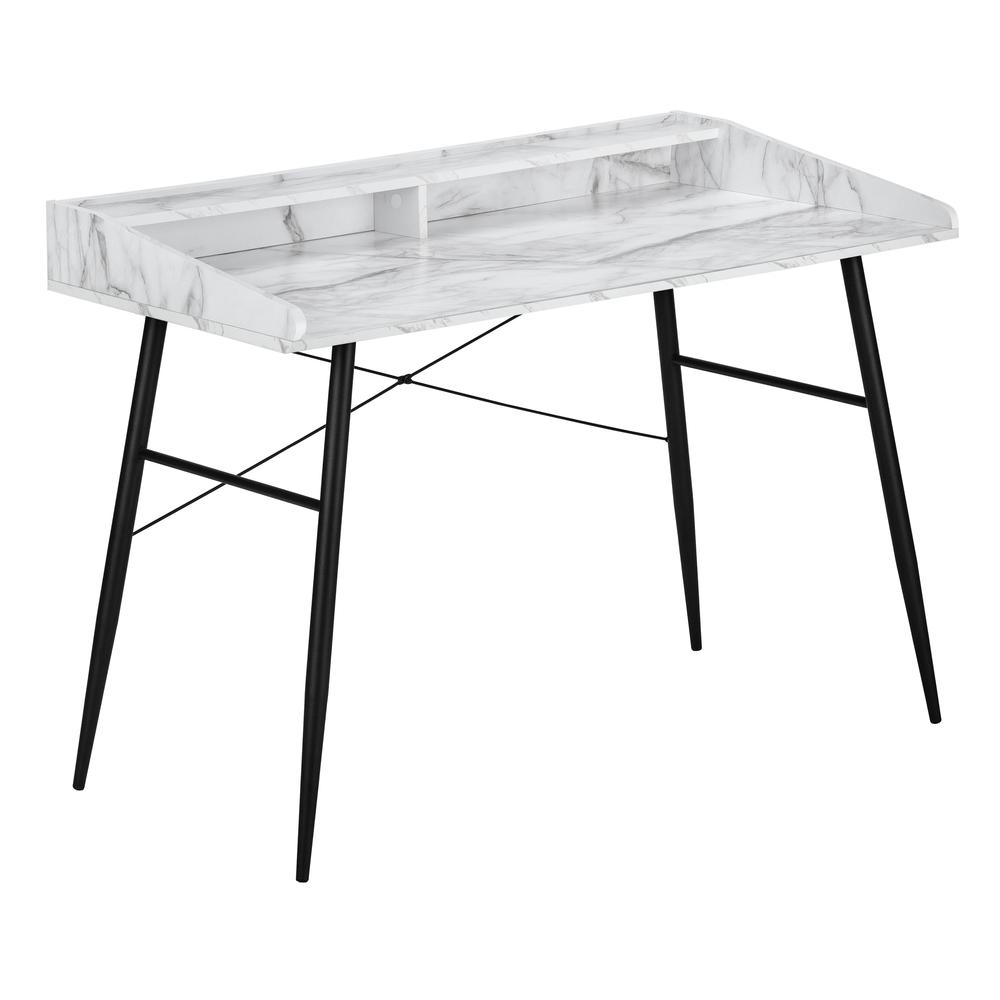 Sasa - Computer Desk Home Office Laptop Storage Shelves 48"L Work White