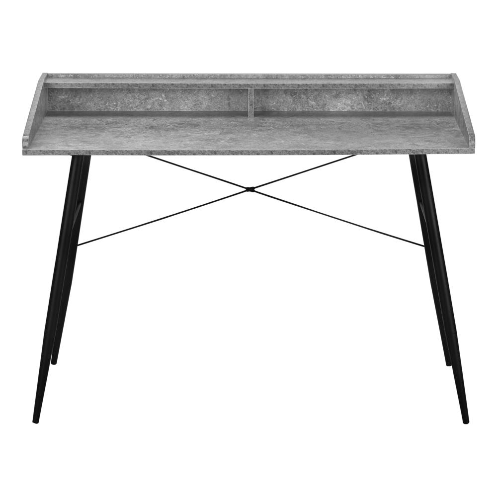 Nura - Computer Desk Home Office Laptop Storage Shelves 48"L Work Grey