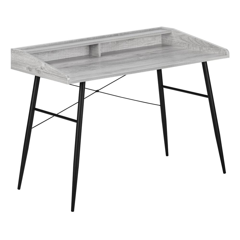 Sheldon - Computer Desk Home Office Laptop Storage Shelves 48"L Work Grey