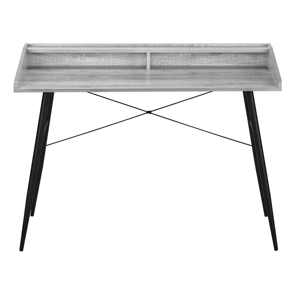 Sheldon - Computer Desk Home Office Laptop Storage Shelves 48"L Work Grey