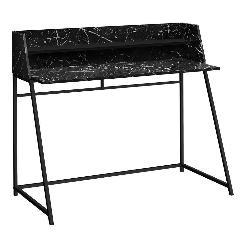 Gendry - Computer Desk Home Office Laptop Storage Shelves 48"L Work Black
