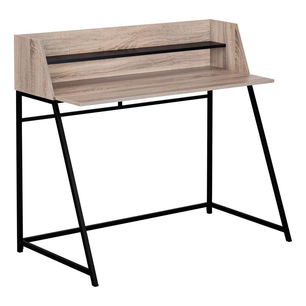 Abner - Computer Desk Home Office Laptop Storage Shelves 48"L Work Brown