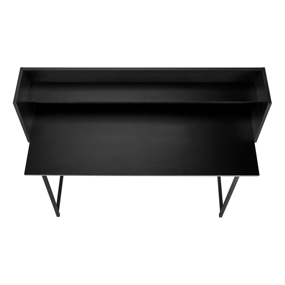Dexter - Computer Desk Home Office Laptop Storage Shelves 48"L Work Black