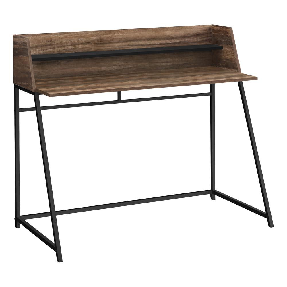 Gala - Computer Desk Home Office Laptop Storage Shelves 48"L Work Brown