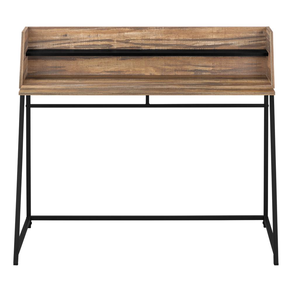Gala - Computer Desk Home Office Laptop Storage Shelves 48"L Work Brown