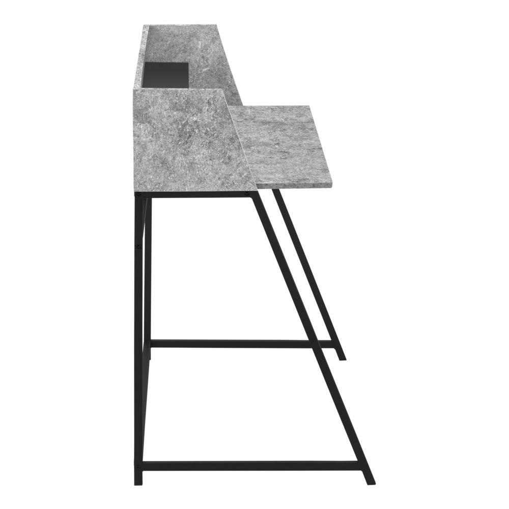 Danton - Computer Desk Home Office Laptop Storage Shelves 48"L Work Grey