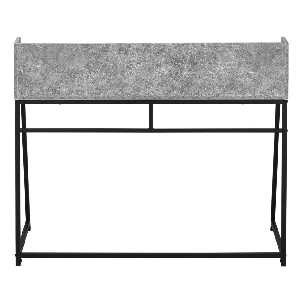 Danton - Computer Desk Home Office Laptop Storage Shelves 48"L Work Grey