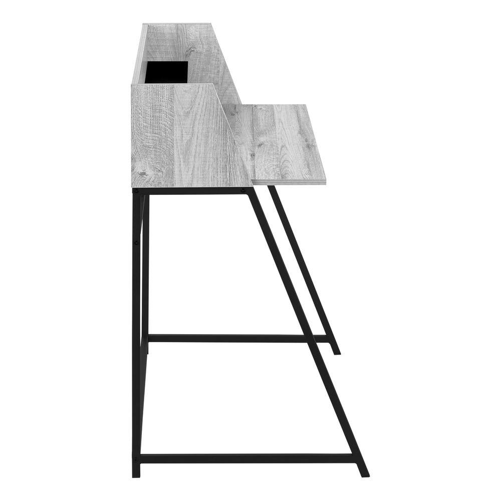 Linn - Computer Desk Home Office Laptop Storage Shelves 48"L Work Grey