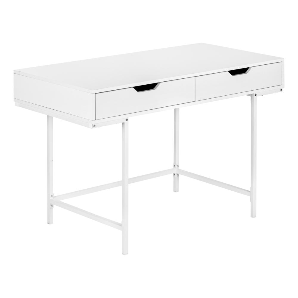 Arta - Computer Desk Home Office Laptop Storage Drawers 48"L Work White
