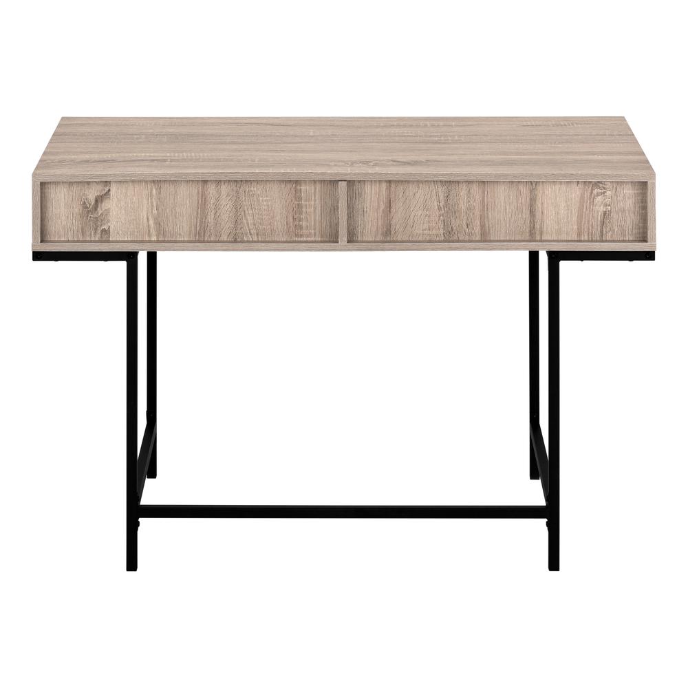 Basque - Computer Desk Home Office Laptop Storage Drawers 48"L Work Brown