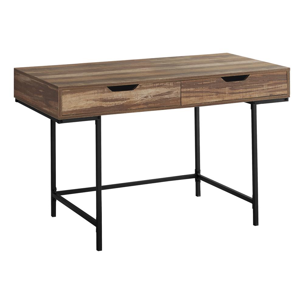 Janna - Computer Desk Home Office Laptop Storage Drawers 48"L Work Brown