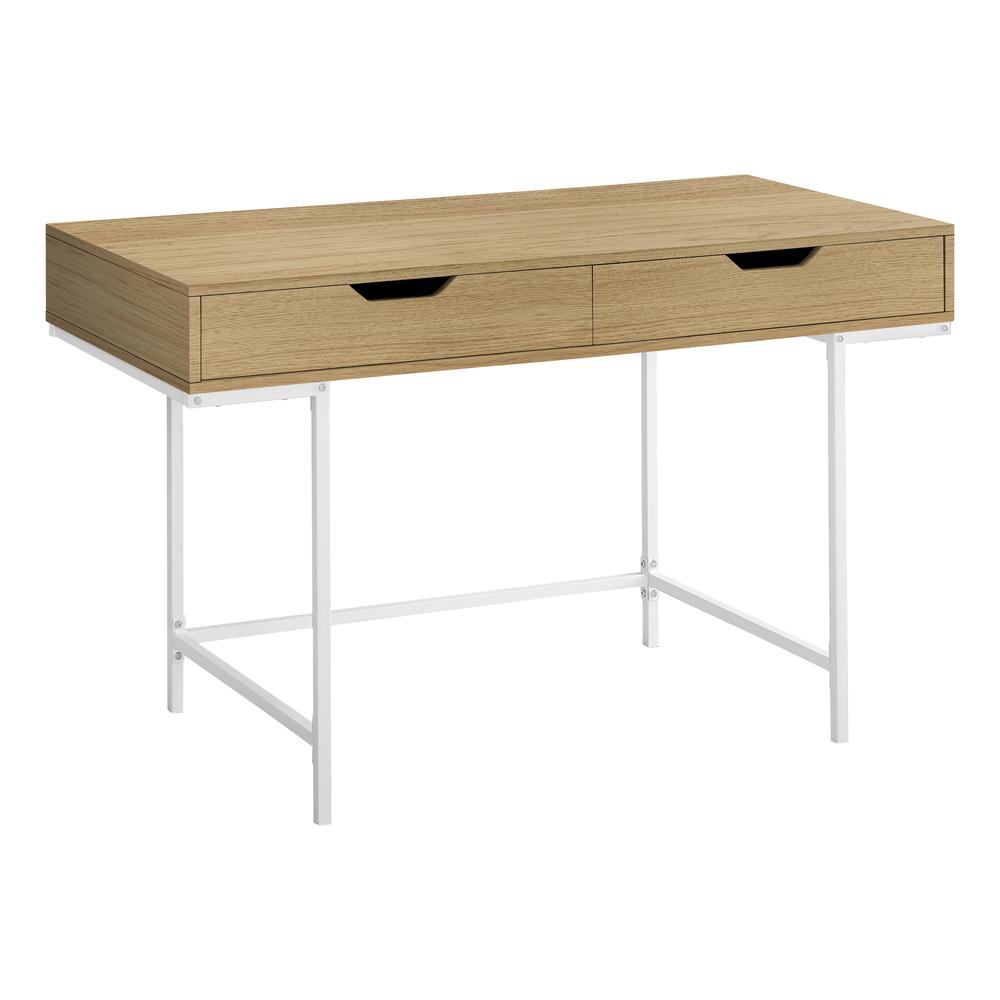 Sentir - Computer Desk Home Office Laptop Storage Drawers 48"L Work Natural