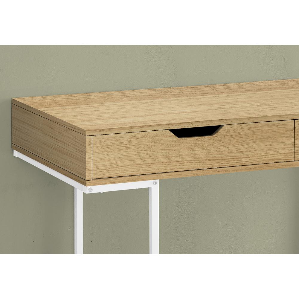 Sentir - Computer Desk Home Office Laptop Storage Drawers 48"L Work Natural