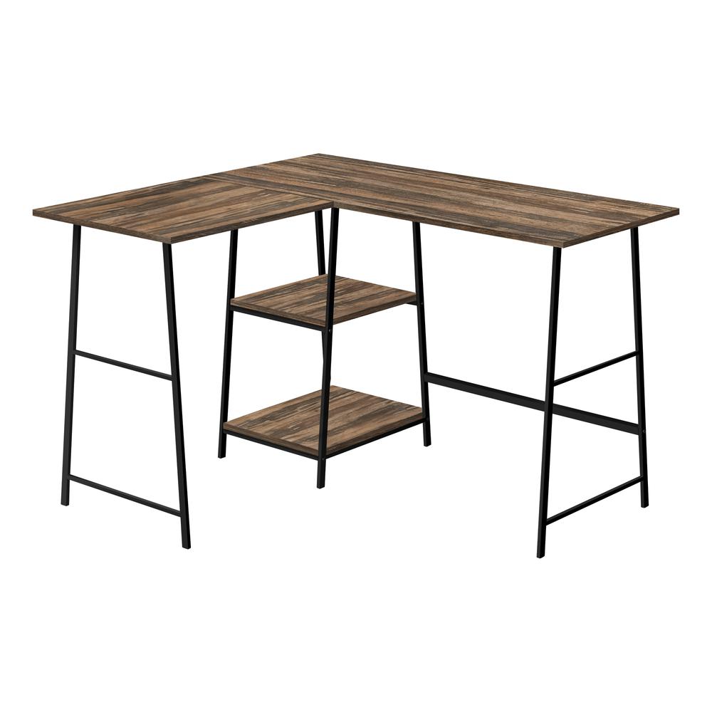 Sherwood - Computer Desk Home Office Corner Storage Shelves 48"L L Shape
