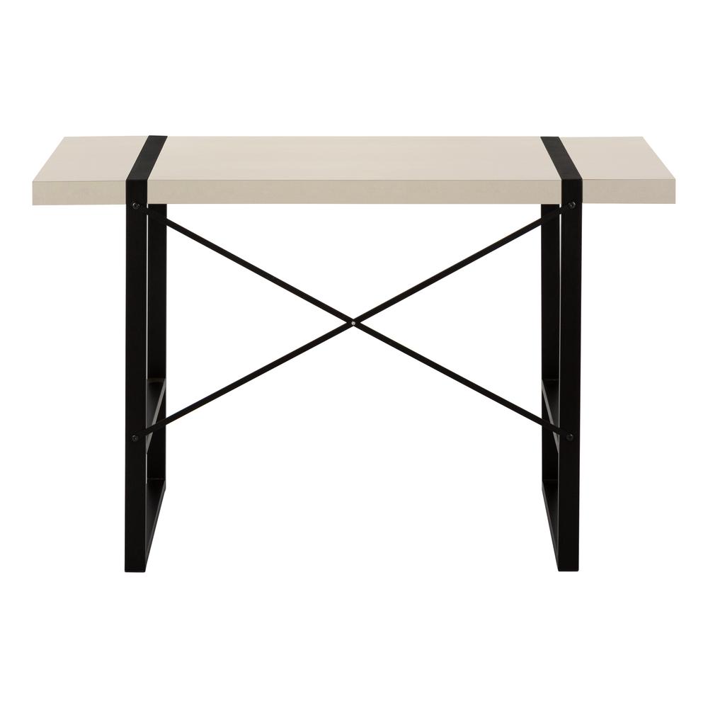 Suvi - Computer Desk Home Office Laptop 48"L Work Beige Laminate Black