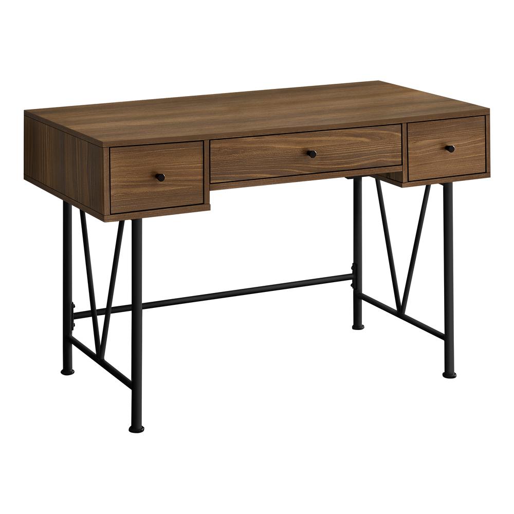 Parkin - Computer Desk Home Office Laptop Storage Drawers 48"L Work Walnut