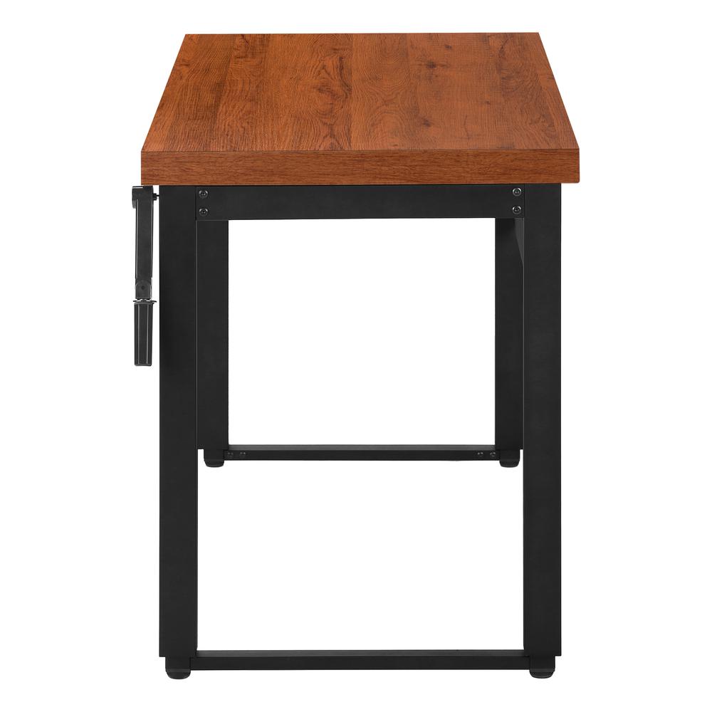 Venedict - Computer Desk Home Office Standing Adjustable 48"L Work Laptop Brown
