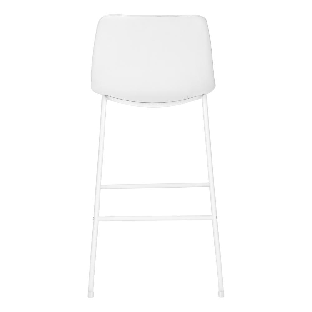 Sebille - Office Chair Bar Height Standing Computer Desk Work White Leather