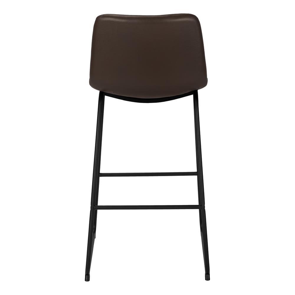 Dariana - Office Chair Bar Height Standing Computer Desk Work Brown Leather