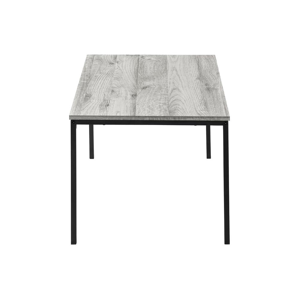 Thalia - Table Set 3pcs Set Coffee End Black Metal Grey Laminate