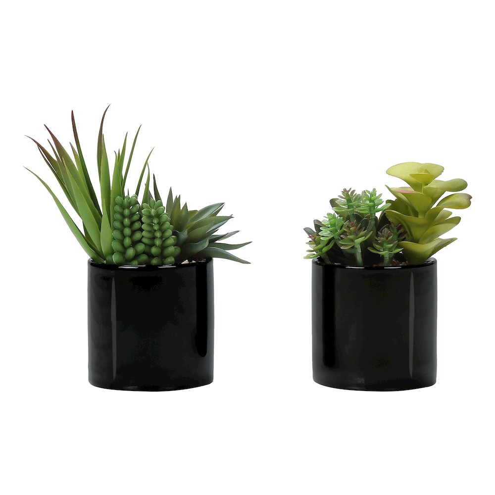 Premala - Artificial Plant 7" Tall Succulent Indoor Faux Fake Table Greenery