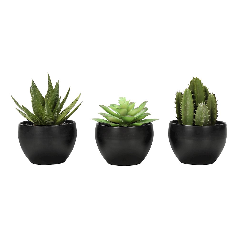 Bryn - Artificial Plant 6" Tall Succulent Indoor Faux Fake Table Greenery
