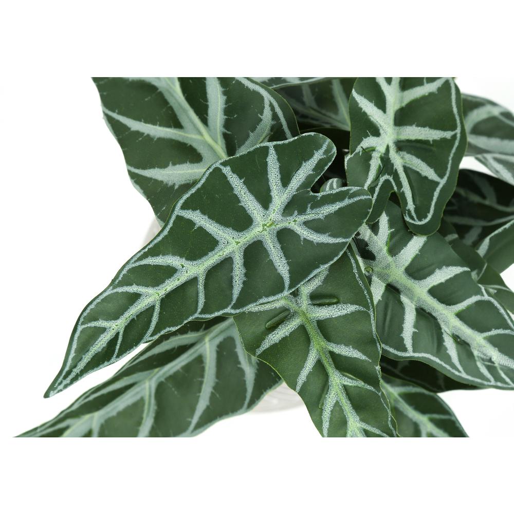 Desmond - Artificial Plant 8" Tall Alocasia Indoor Faux Fake Table Greenery