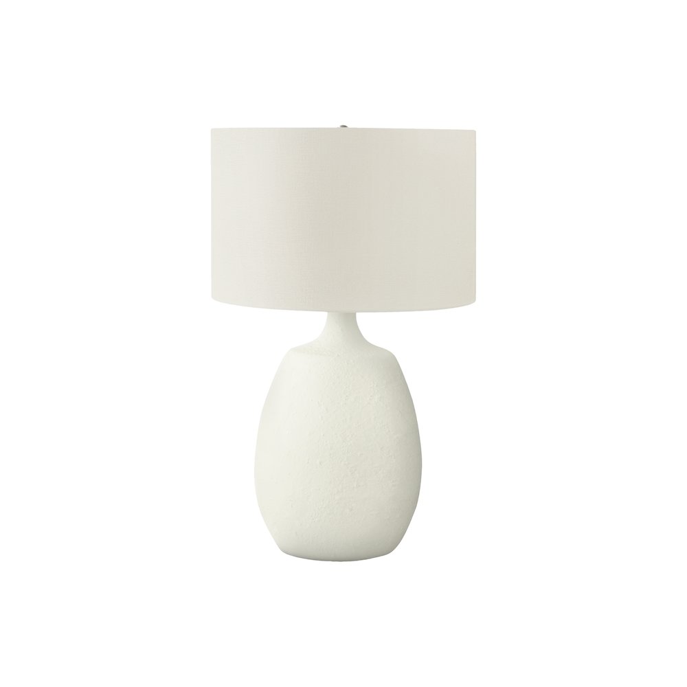 Eliseo - Lighting 26"H Table Lamp Ivory / Cream Shade Cream Resin